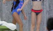 Katie Holmes et Suri Cruise Hit the Pool à leurs bikinis