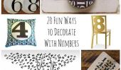 20 Fun façons de décorer avec des chiffres