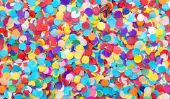 Bricoler avec des confettis - tel succès une image colorée