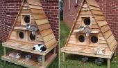 Outdoor Cat Cottage Triplex