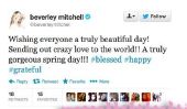Beverley Mitchell félicite Baby Girl (elle a fait allusion à donner naissance la semaine dernière?)