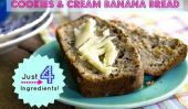 Biscuits et crème Banana Bread: seulement 4 Ingrédients !!
