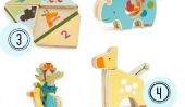 7 Toys New apprentissage de la collection de jouets en bois Skip Hop Girafe Safari