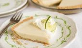 Rebondissements yogourt grec: Doux Lime Pie avec un bretzel Crust