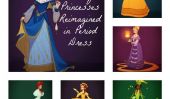 Princesses Disney réinventé en costumes d'époque