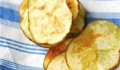 Chips de pommes de terre dans le four micro-ondes en 8 minutes!
