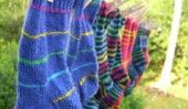 Chaussettes en tricot cool eux-mêmes - de sorte qu'ils sont modernes