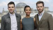 "Star Trek 3 'Cast & Nouvelles: Zoe Saldana, Zachary Quinto Tease Derrière-les-Scènes Photos