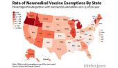 Carte montre Etat par Etat Regardez où les enfants ne sont pas vaccinés