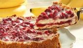 Eve Party Recette du Nouvel An: Cranberry Banana Cheesecake Dessert