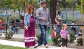 Il est presque temps!  Alyson Hannigan enceinte et de la famille profiter d'une journée Park (Photos)