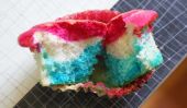 Rouge, blanc et bleu quatrième de juillet Cupcakes