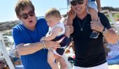 Elton John prend enfin Time Off de vacances avec sa famille à Saint-Tropez (Photos)