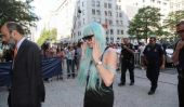 Amanda Bynes Dons Bleu Perruque d'audience Dans Bong Tossing Case