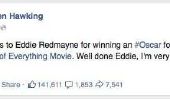 Facebook message de Stephen Hawking à Eddie Redmayne est toutes sortes de merveilleux