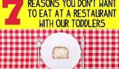 7 raisons pour lesquelles vous ne voulez pas manger au restaurant avec nos bambins