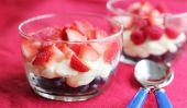 Fraîche et jolie patriotiques Berry Pudding Parfaits