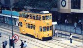 Les doubles-Decker Tramways de Hong Kong