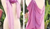 DIY Pas-Coudre: Mettez un foulard dans un maillot de bain Coverup en 2 étapes