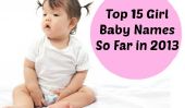 Top 15 Baby Girl noms So Far en 2013