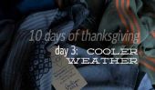 10 jours d'actions de grâces: temps plus frais