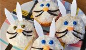 Lapin de Pâques Cupcakes: une recette Idea Adorable Pâques!