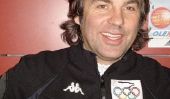 Mexicaine skieur alpin à Don un «Mariachi-thème Race Suit» aux Jeux olympiques de Sotchi