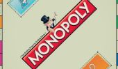 Ensembles Monopoly remplis avec de l'argent réel flottent autour France