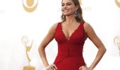 Sofia Vergara Emmys 2013: Actrice 'Entourage colombien et Robe de soirée rouge Facilité quatrième défaite consécutive