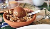 Brunch de Pâques Idée: de vrais œufs avec surprise à l'intérieur