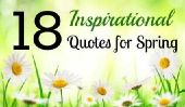 18 Inspirational Quotes pour le printemps!