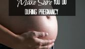 8 choses à faire pendant la grossesse afin que vous ne vous sentez pas mal plus tard que vous ne