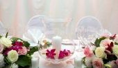 Faire des décorations pour la table au mariage lui-même