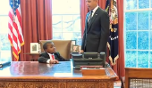 Worlds Collide: Adorable président Kid rencontre tout aussi adorable président Obama (VIDEO)