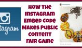 Instagram Code intégré rend le contenu public Fair Game