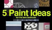 5 idées de peinture pour l'adolescent Chambre