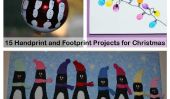 15 Handprint et l'empreinte artisanat pour les Fêtes