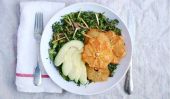 Dîner sain Idée: Une recette salade de brocoli caramélisés pamplemousse