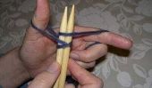 Tricoter la première rangée - afin de prendre des points de suture