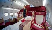 Nouveaux sièges de Transaero avion transformer en lits plats