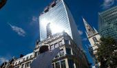Talkie Walkie Building à Londres Crée 'Death Ray »avec la lumière solaire réfléchie