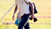 David Beckham et garçons Repéré à la pratique du football: Où est Victoria?  (Photos)