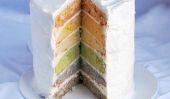 Gâteau naturel de la couche de Rainbow: Image Pastels Parfait