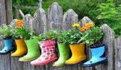 Donnez vos vieilles chaussures une nouvelle chance et se transformer en une merveilleuse décoration et unique pour votre jardin