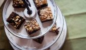 Brownies au chocolat avec caramel et noix Topping de Werther