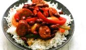 Haricots rouges et riz aux saucisses