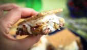 S'mores sur le gril!  Bananes Foster Ice Cream S'mores