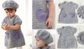 Robe Beehive Crochet Bébé Et Hat (Pattern GRATUIT)