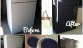 Peinture tableau noir DIY sur votre frigo