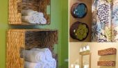 Home Design: Paniers muraux pour le stockage de serviette de bain